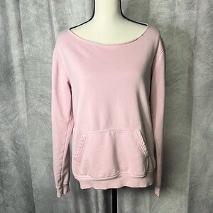 Cocoburry Light Pink Sweatshirt with Front Kangaroo Pocket